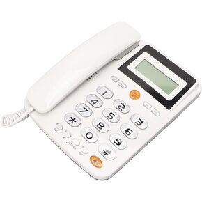 Large Corded Phone for Senior, Landline Telephone for Visually Hearing Impaired Elderly, with Caller ID, Speaker, Amplified HD Hands Call, Speed Dial