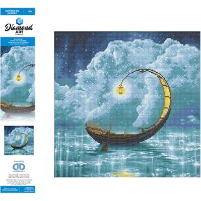 DIAMOND ART BY LEISURE ARTS Evening Voyage, 16"X20", Advanced Diamond Painting Kits for Adults, Art for Adults, Kit, Painting