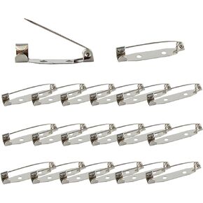 pson 150PCS 1 Inch Brooch Pin Back, Safety Pin Back, Silver Bar Pins for Badge Insignia, Citation Bars, Making Corsage, Name Tags, Sewing, Craft in Kuwait