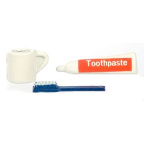 Dollhouse Miniature Toothbrush Set
