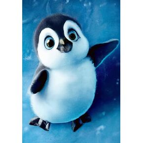 SKRYUIE 5D Animal Diamond Painting Kits - DIY Diamond Art Kits for Adults Antarctica Penguins, Full Round Drill - Crystal Cross Stitch - Adults Craft for Wall & Office Decor - 12x16 inch