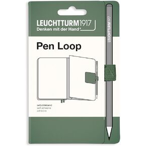 LEUCHTTURM1917 Self Adhesive Pen Loop Elastic Pen Holder (Olive)