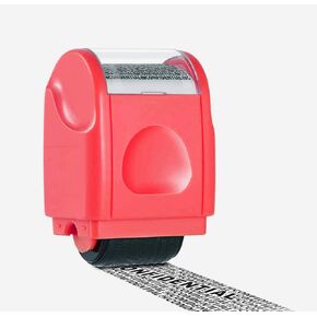 WAFJAMF Guard Your ID Identity Protection Security Prevention Stamp ID Theft Roller Stamp(Red)