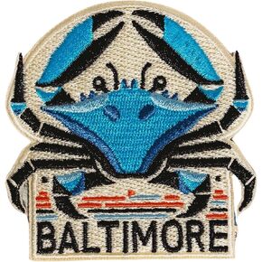 Vagabond Heart Baltimore Maryland Iron On Patch - Baltimore Souvenir - Baltimore MD Patch
