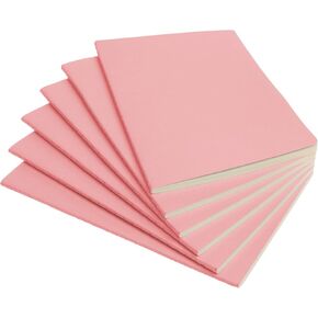 6 Pack Pink A5 Notebooks for Work, Travel, Business, School & More - College Ruled Notebook - Softcover Journals for Women & Men - Lined Note Books with 92 pages, 5.5" x 8.3"