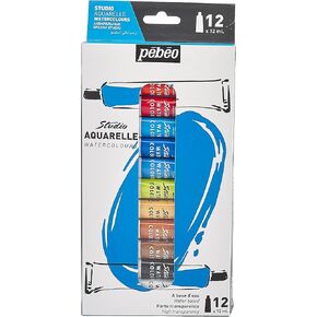 Pebeo 668410 Fine Art Painting Kit, Multicolor Watercolor, 12 ML