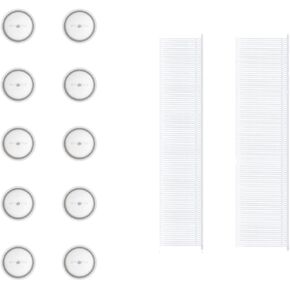 Duvet Clips Gun Accessories, 24 Pieces of Grey Silicone Buttons, 100pcs 1 inch Plastic Pins, 100pcs 0.6 inch Plastic Pins
