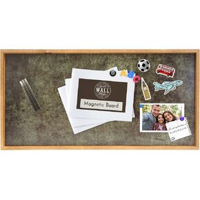 Wall Things Co. لوحة إعلانات مغناطيسية للجدار ، المكتب ، المنزل ، عرض الصور ، رسالة مغناطيسات معدنية ولوحة المذكرة ، 12x24 ، الزيتون in Kuwait