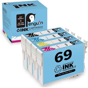 Penguin Remanufactured Ink Cartridge Replacement for Epson 69 T069 Used for Stylus CX5000 CX6000 CX7000F CX7400 CX7450 CX8400 CX9400F
