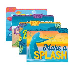 Eureka Seas The Day Student and Teacher File Folders for School, 9" x 11.5", 4 Pieces