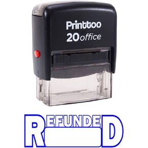 Printtoo REFUNDED Self Inking Rubber Stamp Office Stationary Custom Stamp-Red