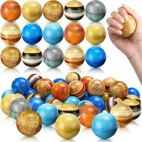 Libima 120 Pcs Galaxy Stress Balls Bulk 2 Inches Outer Space Foam Stress Balls for Squeeze Fidget Birthday Astronaut Party Favors School Class Reward Carnival Gift (Galaxy A)