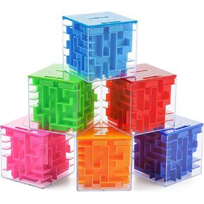 6 Pack Money Maze Puzzle Gift Boxes, A Fun Unique Way to Give Gifts for People You Love, Great for Kids and Adults
