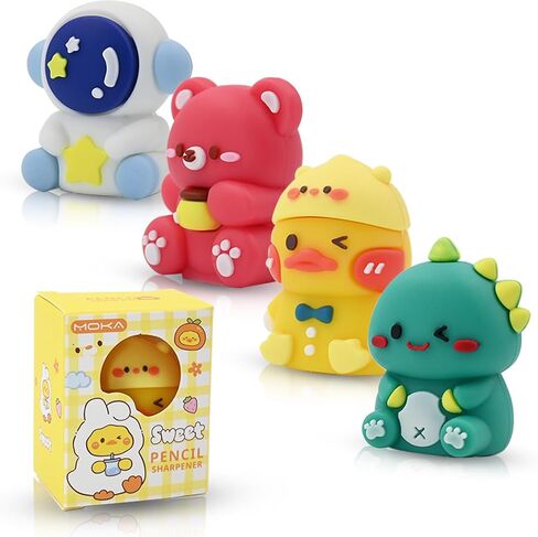 6 PCS Sharpeners Pencil Pencil For Kids ، Shareheld Pencil Sharpener صغير ، وممتعة بقلم رصاص مراوغة للأطفال Favors ، Hawaii الثابتة المواهب المصغرة المدرسية (النمط 1) in Kuwait
