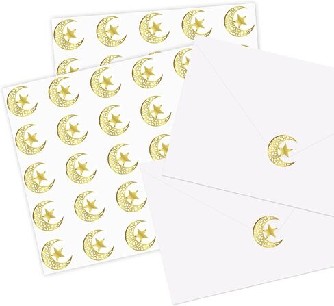 Whaline 500Pcs Cross Sticker Gold Foil Baptism Envelope Seal Sticker Christening Adhesive Label Decal for Card Envelope Sealing Supplies in Kuwait