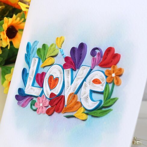 KingKraft Anniversary Card for Wife, Her, Parents, Girlfriend, Cute Otter Half Quilling Card, Love Card, Valentines Day Card for Husband Him Boyfriend, 1st 25th 40th 50th 60th Anniversary Card in Kuwait