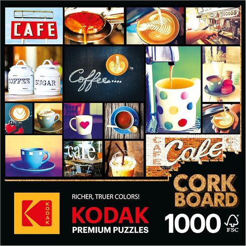 RoseArt - Kodak Premium Cork - Coffee - 1000 Piece Jigsaw Puzzle for Adults in Saudi Arabia