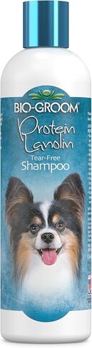 Bio-Groom Protein Lanolin Dog Shampoo – Tear-Free Pet Shampoo, Dog Bathing Supplies, Puppy Wash, Cat & Dog Grooming Supplies, Cruelty-Free, Made in USA, Tearless Dog Products – 12 fl oz 1-Pack in Saudi Arabia