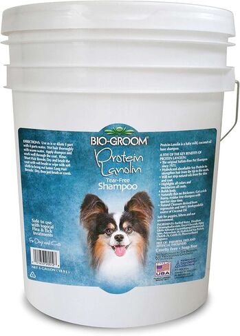 Bio-Groom Protein Lanolin Dog Shampoo – Tear-Free Pet Shampoo, Dog Bathing Supplies, Puppy Wash, Cat & Dog Grooming Supplies, Cruelty-Free, Made in USA, Tearless Dog Products – 12 fl oz 1-Pack in Saudi Arabia