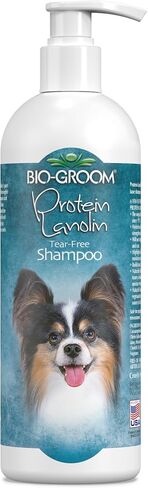 Bio-Groom Protein Lanolin Dog Shampoo – Tear-Free Pet Shampoo, Dog Bathing Supplies, Puppy Wash, Cat & Dog Grooming Supplies, Cruelty-Free, Made in USA, Tearless Dog Products – 12 fl oz 1-Pack in Saudi Arabia