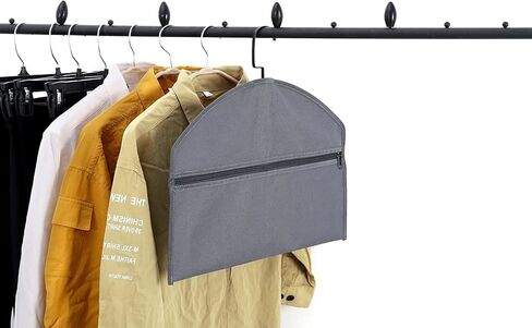 آمنة لتحويل الشماعات، آمنة للجيب المخفي، تناسب الملابس المعلقة مع جيب لإخفاء الأشياء الثمينة للمنزل أو السفر (رمادي، A) in Kuwait