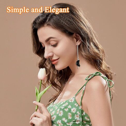 24pcs Threader Chain Earrings Dangle Hypoallergenic Ear Threads Long Chain Earrings with Loop Drop Earring Threader Findings for Earring Making DIY Jewelry Craft(K Gold,White K) in Kuwait