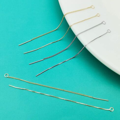 24pcs threader arics arics dangle hypoallergenic ear threads arocrings arcing arcing arcing arcons with loop drop repring threader for arring make diy jewelry craft (k gold ، white k) in Saudi Arabia
