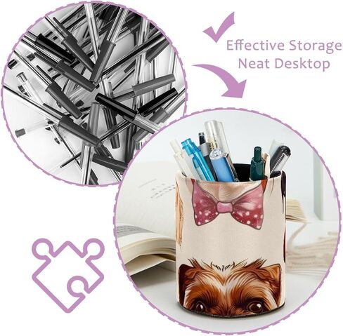 حامل كأس القلم للمكتب ، وقلم كبير وقلم رصاص ، وراعي البقر و Cowboy Wild West Pattern Desk Desk Stationery Makeuprice Brush Press For Home ، Office ، School in Saudi Arabia