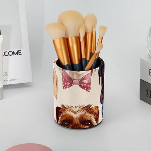 حامل كأس القلم للمكتب ، وقلم كبير وقلم رصاص ، وراعي البقر و Cowboy Wild West Pattern Desk Desk Stationery Makeuprice Brush Press For Home ، Office ، School in Saudi Arabia