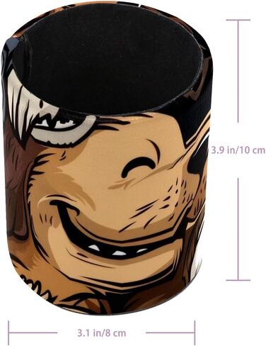 حامل كأس القلم للمكتب ، وقلم كبير وقلم رصاص ، وراعي البقر و Cowboy Wild West Pattern Desk Desk Stationery Makeuprice Brush Press For Home ، Office ، School in Saudi Arabia