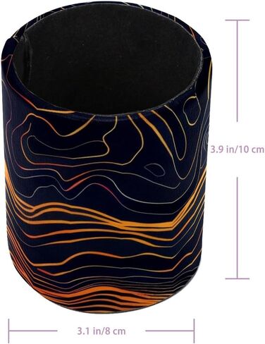 حامل كأس القلم للمكتب ، وقلم كبير وقلم رصاص ، وراعي البقر و Cowboy Wild West Pattern Desk Desk Stationery Makeuprice Brush Press For Home ، Office ، School in Kuwait