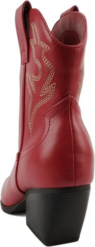 Soda “BLAZING" ~ Women Western Bootie Pointe Toe with Low Heel (Wide Fit Available) in Saudi Arabia