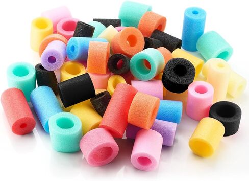 Frienda 30 Pcs Pool Noodles Bits Multicolor Craft Small Size Versatile Mixed Floating Pool Noodles Foam Rope Tube for Play or DIY Craft Multipurpose (Mixed Sizes,Pastel Colors) in Kuwait