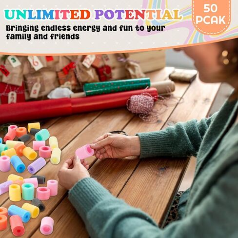 Frienda 30 Pcs Pool Noodles Bits Multicolor Craft Small Size Versatile Mixed Floating Pool Noodles Foam Rope Tube for Play or DIY Craft Multipurpose (Mixed Sizes,Pastel Colors) in Kuwait