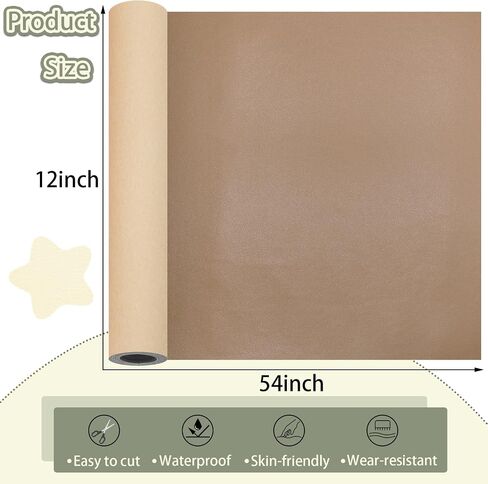Leather Repair Patch for Furniture, 12×54 Inch Self Adhesive Leather Repair Tape, 1 Roll Vinyl Leather Repair Kit for Sofa Jackets Couches Handbags Kitchen Stools Luggage (Deep Green) in Saudi Arabia