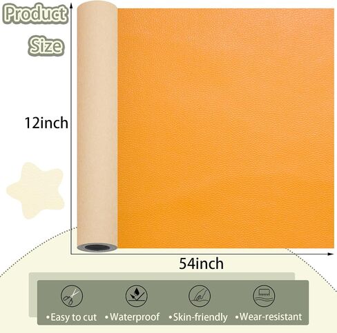 Leather Repair Patch for Furniture, 12×54 Inch Self Adhesive Leather Repair Tape, 1 Roll Vinyl Leather Repair Kit for Sofa Jackets Couches Handbags Kitchen Stools Luggage (Deep Green) in Saudi Arabia