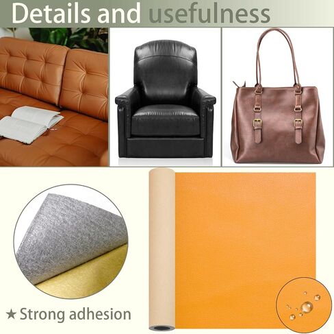 Leather Repair Patch for Furniture, 12×54 Inch Self Adhesive Leather Repair Tape, 1 Roll Vinyl Leather Repair Kit for Sofa Jackets Couches Handbags Kitchen Stools Luggage (Deep Green) in Saudi Arabia
