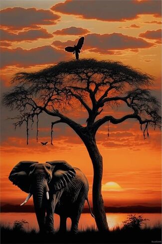 Assign Pink Flamingo Diamond Painting Kits, 5D Full Diamond Cross Stitch, Unisex Adult Kids DIY Art, 12x16 Inch, Tropical Style, All Seasons, Non-Foldable in Saudi Arabia