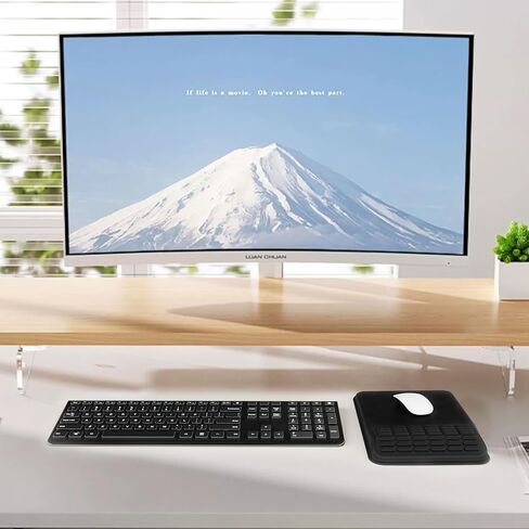 MEKASS Mouse Pad with Wrist Rest, Ergonomic Mouse Pad for Carpal Tunnel Pain Relief, Memory Foam Desktop Computer Wrist Rest Mouse Pad with Non-Slip PU Base for Office and Home (Black) in Saudi Arabia