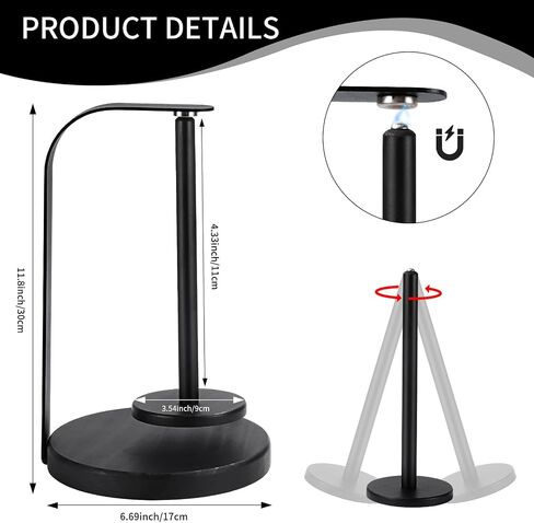 ZXINU Yarn Holder for Crocheting, Magnetic Yarn Holder, Detachable Hand-Knitting Auxiliary Tool, Crochet Gift for Knitting Enthusiasts (Black) in Saudi Arabia