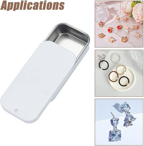 12pcs mini metal tin box slide tin container storage storage organizer tins strengulate tinplate slide box for diy candles storage spices tea candy party favors in Kuwait