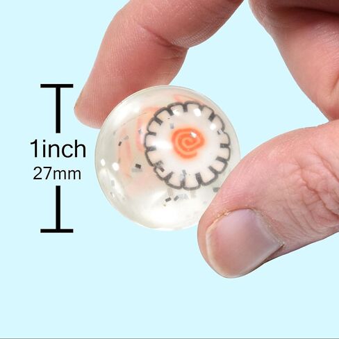 25 Bouncy Balls for Kids Party Favors | Colorful Frosted Bouncy Ball 27mm | Superball Small Rubber Balls for Kids in Kuwait