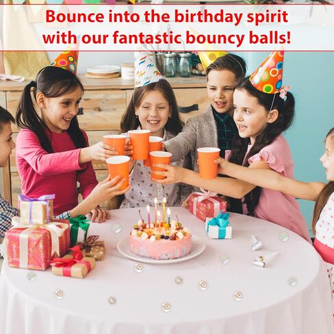 25 Bouncy Balls for Kids Party Favors | Colorful Frosted Bouncy Ball 27mm | Superball Small Rubber Balls for Kids in Kuwait