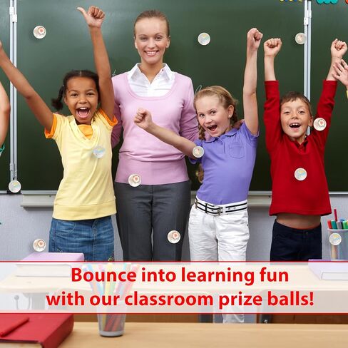 25 Bouncy Balls for Kids Party Favors | Colorful Frosted Bouncy Ball 27mm | Superball Small Rubber Balls for Kids in Kuwait