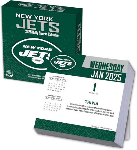 Turner Sports New York Jets 2025 Box Calendar (25998053051) in Kuwait