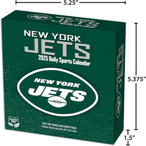 Turner Sports New York Jets 2025 Box Calendar (25998053051) in Kuwait