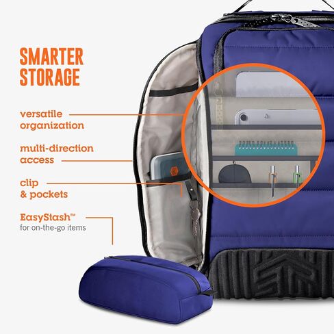 STM Dux 30L Backpack - Rugged, Comfortable, Innovative, Versatile, Stylish, 360 Degree Protective Backpack for Men & Women, Fits up to a 17" Laptop Plus a Tablet Sleeve - Black in Saudi Arabia
