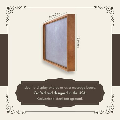 Wall Things Co. لوحة إعلانات مغناطيسية للجدار ، المكتب ، المنزل ، عرض الصور ، رسالة مغناطيسات معدنية ولوحة المذكرة ، 12x24 ، الزيتون in Kuwait