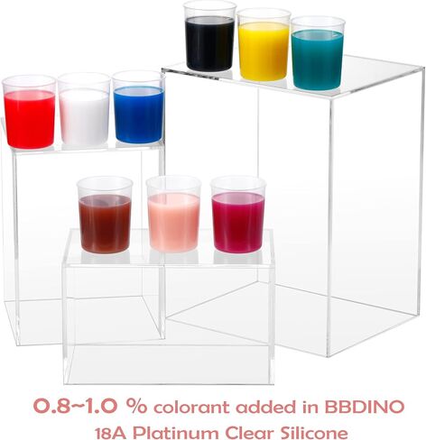 BBDINO Silicone Pigments, Liquid Silicone Pigments Set of 9 Colors, Real High Concentrated Liquid Silicone Dye for Silicone Mold Making, Each Color 0.5 Oz/ 15 ml in Kuwait
