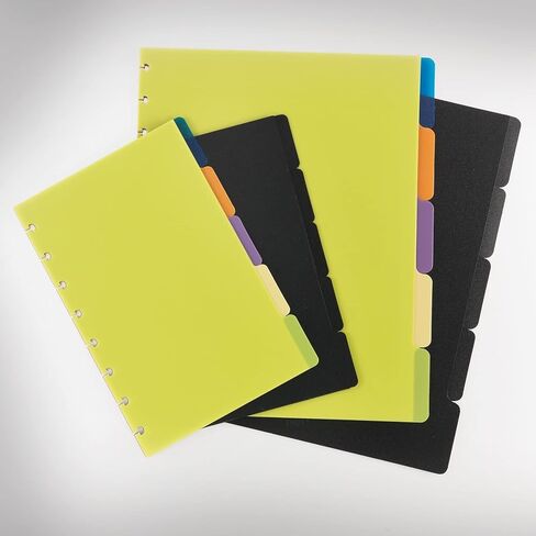 Staples 321298 ARC System Tab Dividers Black 5-5/6 بوصة × 8-1/2 بوصة in Kuwait